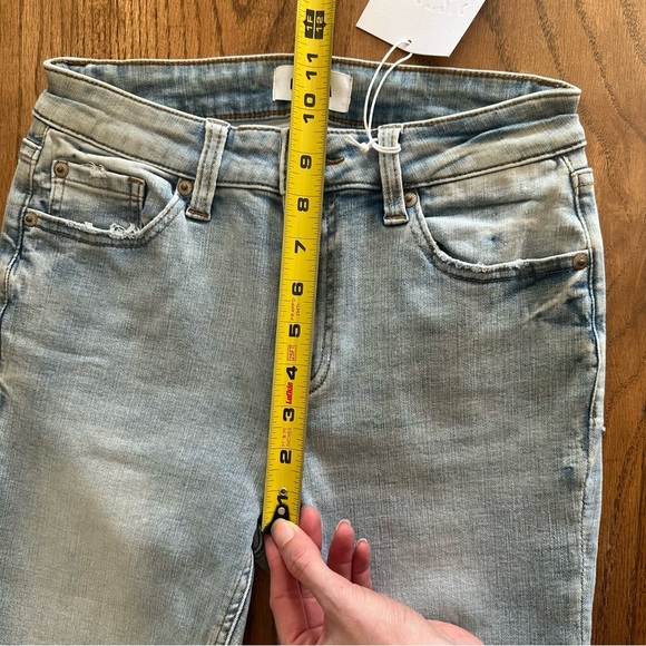 NWT Pistola Arielle Skinny Scissor Cut Hem Jean Raw Hem No Pressure Wash Sz 26 - Picture 3 of 13